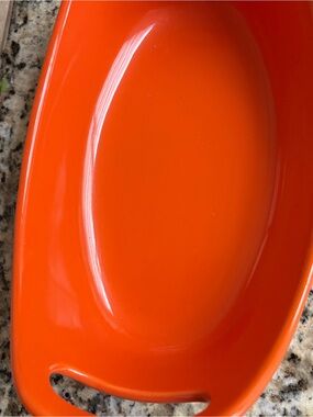 Rachael Ray Orange Oval Serving Platter